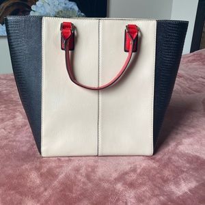BCBG color blocked tote